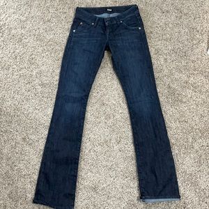 Dark wash boot cut Hudson jeans